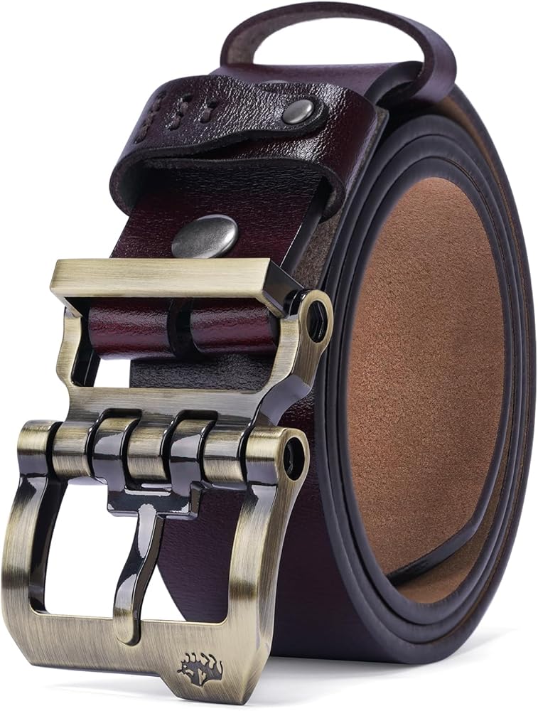 Amazon | [BISON DENIM]ベルト メンズ 本革 大きいサイズ メンズ